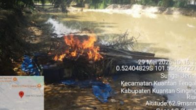 Polres Kuansing Tindak Tegas Aktivitas PETI di Sungai Jering